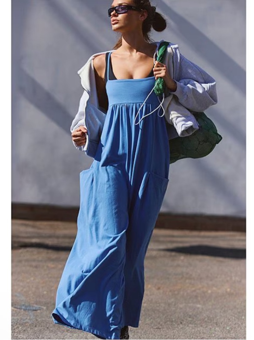 FP Movement Hot Shot Strappy Square Neck
Sleeveless Wide Leg Jumpsuit - Picture 2 of 4